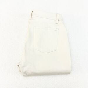 Eileen Fisher White Organic Denim Jean Skinny Leg Size 4